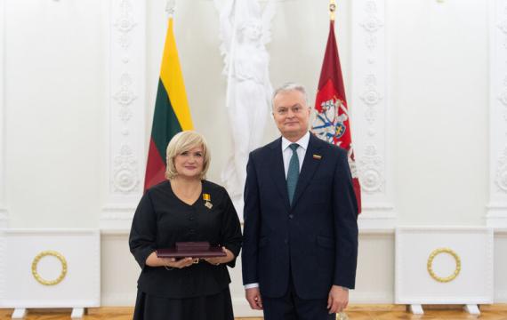 prof. (HP) dr. Almira Ramanavičienė apdovanota Lietuvos didžiojo kunigaikščio Gedimino ordino Riterio kryžiumi
